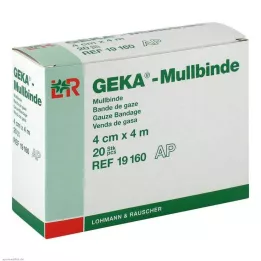 MULLBINDEN GEKA 4 cmx4 m, 20 stuks