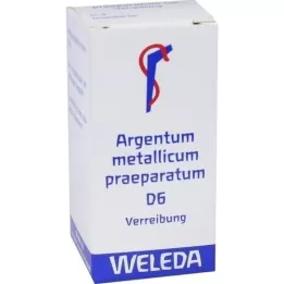 ARGENTUM METALLICUM praeparatum d 6 trituratie, 20 g