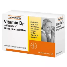 VITAMIN B6-RATIOPHARM 40 mg filmomhulde tabletten, 100 stuks