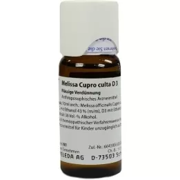 MELISSA CUPRO Culta D 3 verdunning, 50 ml