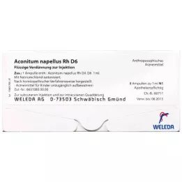 ACONITUM NAPELLUS RH D 20 ampullen, 8x1 ml