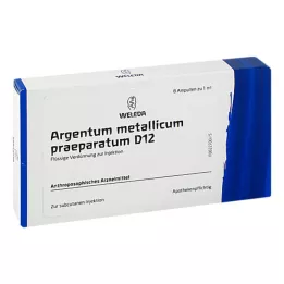 ARGENTUM METALLICUM praeparatum D 12 ampullen, 8 stuks