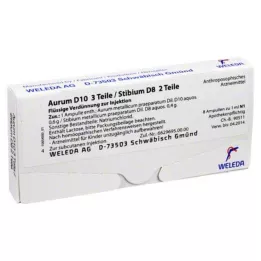 AURUM D 10/Stibium D 8 ampullen, 8X1 ml