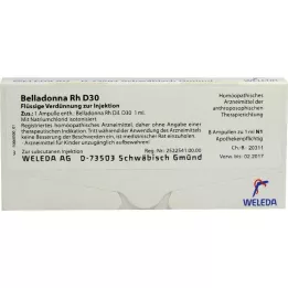 BELLADONNA RH D 30 ampullen, 8x1 ml