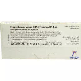 EQUISETUM ARVENSE D 15/Formica D 10 aa ampullen, 8X1 ml
