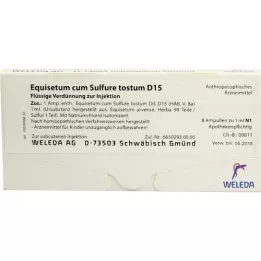 EQUISETUM CUM Zwavel Tostum D 15 ampullen, 8x1 ml