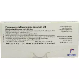 FERRUM METALLICUM PRAEPARATUM D 8 ampullen, 8X1ml