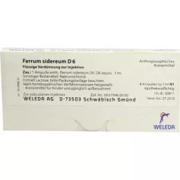 FERRUM SIDEREUM D 6 ampullen, 8x1 ml
