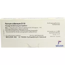 FERRUM SIDEREUM D 10 ampullen, 8x1 ml