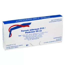 FERRUM SIDEREUM D 10/Pancreas D 6 AA ampoules, 8x1 ml