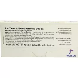 LAC TARAXACI d10/ PARMELIA d10 aa ampoule, 8x1 ml