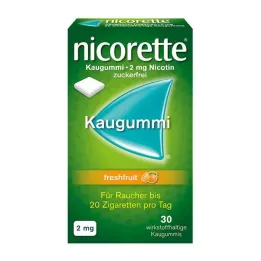 NICORETTE 2 mg vers fruit kauwgom, 30 st