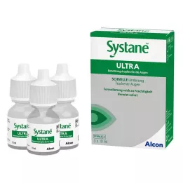 SYSTANE ULTRA Smeerdruppels voor de ogen, 3X10 ml