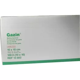 GAZIN Gaaskompres 10x10 cm steriel 16-laags, 10X10 st