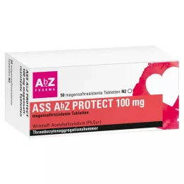 ASS AbZ PROTECT 100 mg maagsapresistente tabletten, 50 stuks
