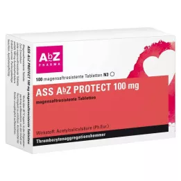 ASS AbZ PROTECT 100 mg maagsapresistente tabletten, 100 stuks