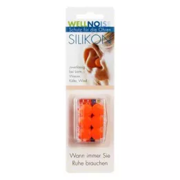 WELLNOISE Oordopjes oranje blister, 3X2 stuks