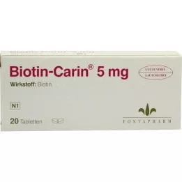 BIOTIN-CARIN 5 mg tabletten, 20 st
