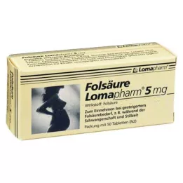 FOLSÄURE LOMAPHARM 5 mg tabletten, 50 stuks