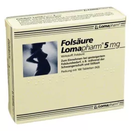 FOLSÄURE LOMAPHARM 5 mg tabletten, 100 stuks