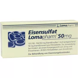 EISENSULFAT Lomapharm 50 mg film -gecoate tabletten, 20 st