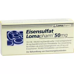 EISENSULFAT Lomapharm 50 mg filmomhulde tabletten, 50 stuks