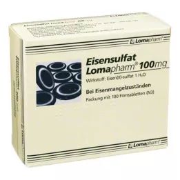EISENSULFAT Lomapharm 100 mg filmomhulde tabletten, 100 stuks