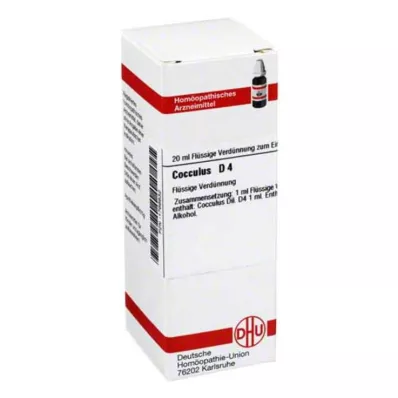 COCCULUS D 4 Verdunning, 20 ml COCCULUS D 4 Verdunning, 20 ml