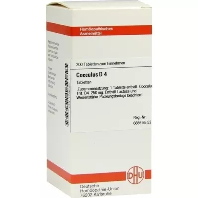 COCCULUS D 4, 200 st