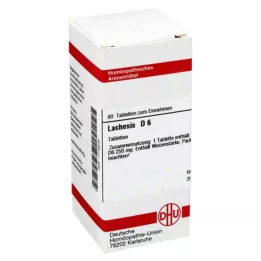 LACHESIS D 6 tabletten, 80 stuks