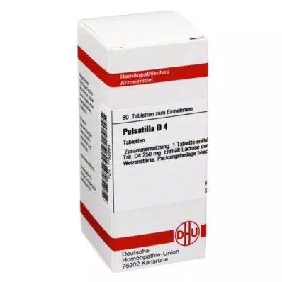 PULSATILLA D 4 tabletten, 80 stuks