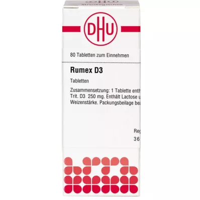 RUMEX D 3 tabletten, 80 stuks RUMEX D 3 tabletten, 80 stuks