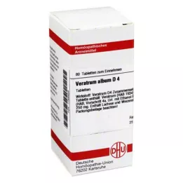 VERATRUM ALBUM D 4 tabletten, 80 stuks