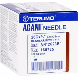AGANI Canule 26 G 23 mm bruin, 100 stuks