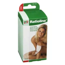 RATIOLINE acuut gaas 10 cmx2 m opgerold, 1 st