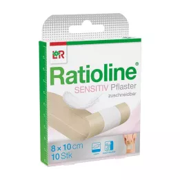 RATIOLINE gevoelig wondverband 8 cmx1 m, 1 st