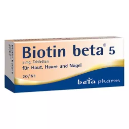 BIOTIN BETA 5 tabletten, 20 stuks