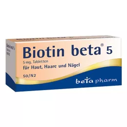 BIOTIN BETA 5 tabletten, 50 stuks