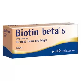 BIOTIN BETA 5 tabletten, 100 stuks