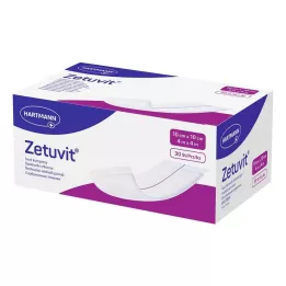 ZETUVIT Absorberende kompressen niet-steriel 10x10 cm, 30 stuks