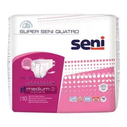 SUPER SENI Quatro incontinentiebroek maat 2 M, 10 stuks