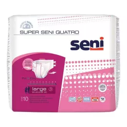 SUPER SENI Quatro incontinentiebroekjes maat 3 L, 10 stuks