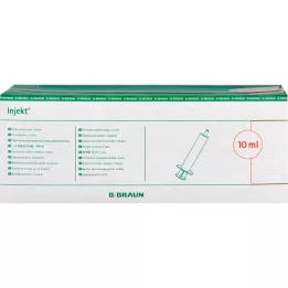 INJEKT Solospuit 10 ml Luer excentrisch PVC-fr., 100X10 ml