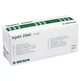 INJEKT Solospuit 20 ml Luer excentrisch PVC-fr., 100X20 ml