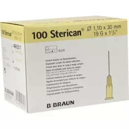 STERICAN Cannulas 19 GX1 1/4 1.1x30 mm, 100 st