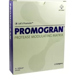 PROMOGRAN 123 qcm steriele tamponades, 5 stuks