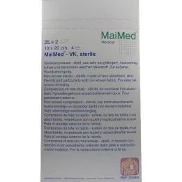 VLIESKOMPRESSEN 10x20 cm steriel, 25X2 st