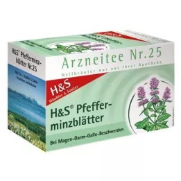 H&amp;S Pepermuntthee filterzakjes, 20X1.5 g