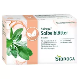 SIDROGA Salieblaadjes theefilterzakjes, 20X1.5 g