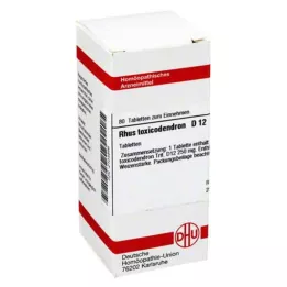 RHUS TOXICODENDRON D 12 tabletten, 80 stuks